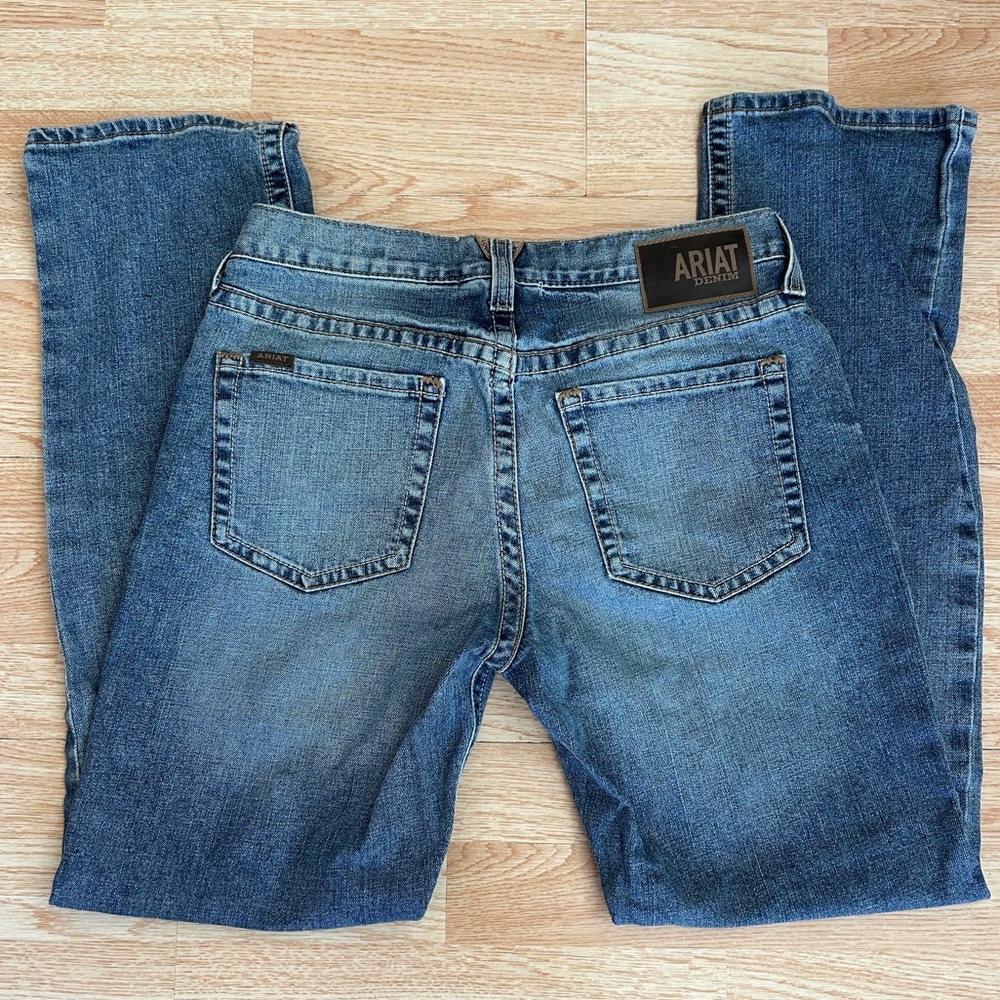 Ariat Madera M4 Relaxed Fit Straight Leg Light Wash Jeans 33 x 34